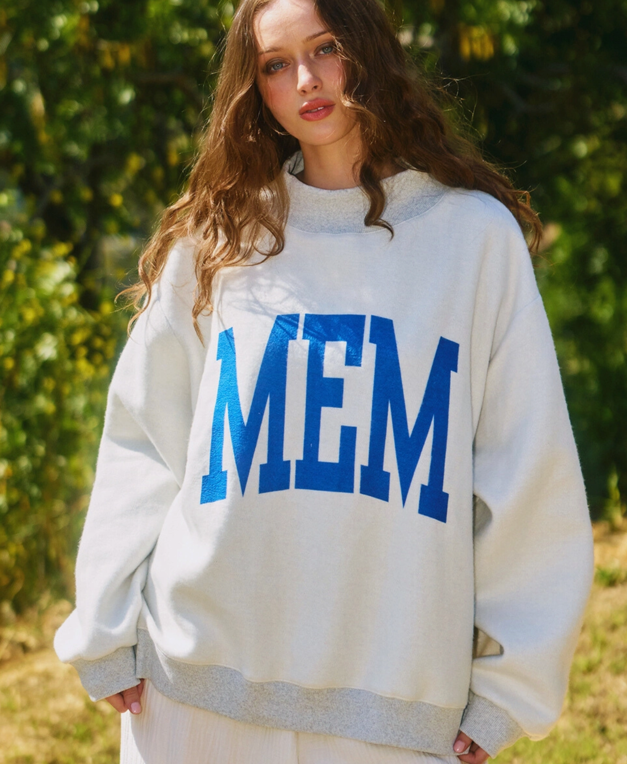 Memphis & Mem' Reversible Mockneck Sweatshirt | Lipchic Boutique